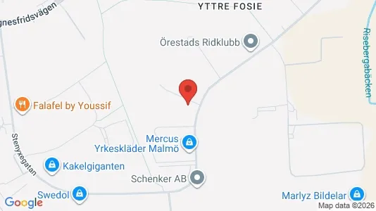 Kontorslokaler att hyra i Fosie - kort over placeringen