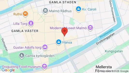 Kontorslokaler att hyra i Malmö Centrum - kort over placeringen