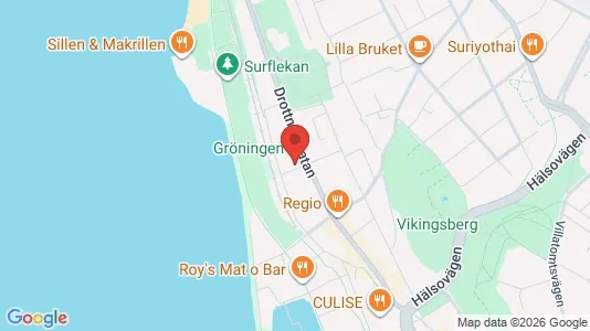 Kontorslokaler att hyra i Helsingborg - kort over placeringen