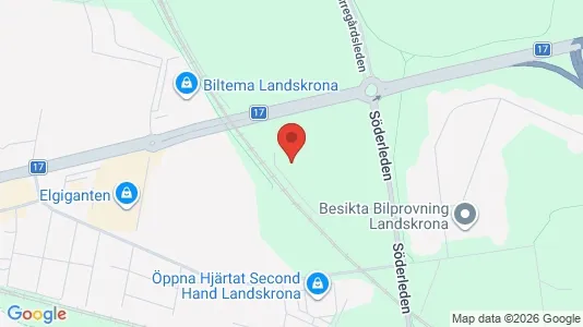 Kontorslokaler att hyra i Landskrona - kort over placeringen