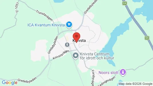 Affärslokaler att hyra i Knivsta - kort over placeringen