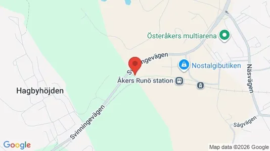 Kontorslokaler att hyra i Österåker - kort over placeringen