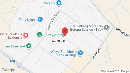 Kontorslokaler att hyra i Täby - kort over placeringen