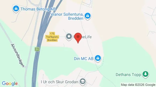 Kontorslokaler att hyra i Sollentuna - kort over placeringen