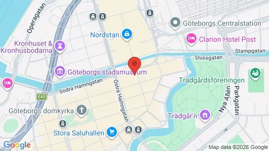 Kontorslokaler att hyra i Göteborg Centrum - kort over placeringen