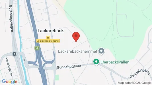 Kontorslokaler att hyra i Mölndal - kort over placeringen