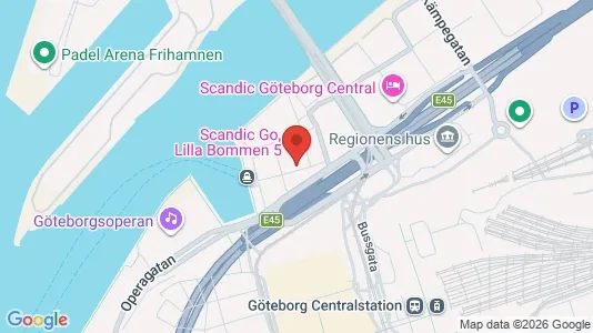 Kontorslokaler att hyra i Göteborg Centrum - kort over placeringen