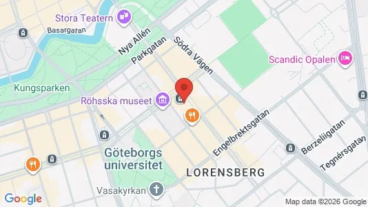 Kontorslokaler att hyra i Göteborg Centrum - kort over placeringen