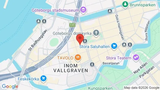 Kontorslokaler att hyra i Göteborg Centrum - kort over placeringen