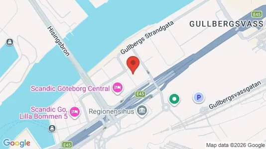 Kontorslokaler att hyra i Göteborg Centrum - kort over placeringen