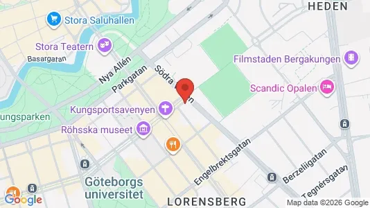 Kontorslokaler att hyra i Göteborg Centrum - kort over placeringen