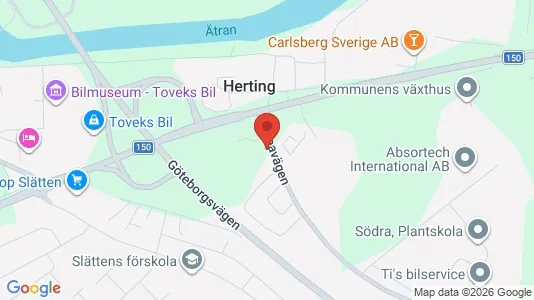 Kontorslokaler att hyra i Falkenberg - kort over placeringen