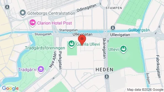Kontorslokaler att hyra i Göteborg Centrum - kort over placeringen