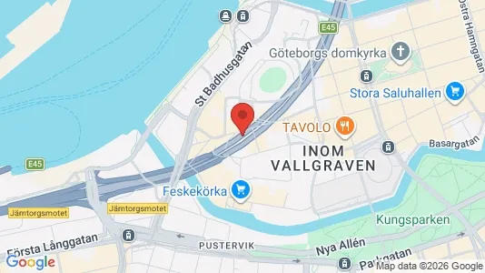 Kontorslokaler att hyra i Göteborg Centrum - kort over placeringen