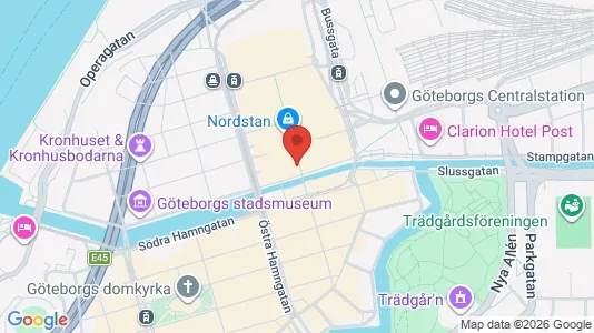 Coworking spaces att hyra i Göteborg Centrum - kort over placeringen