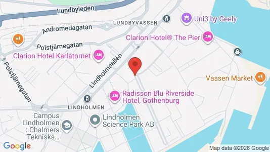 Kontorslokaler att hyra i Lundby - kort over placeringen