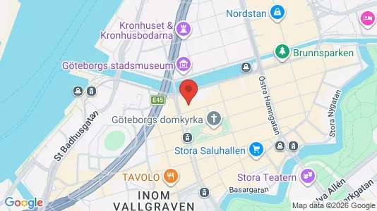 Kontorslokaler att hyra i Göteborg Centrum - kort over placeringen