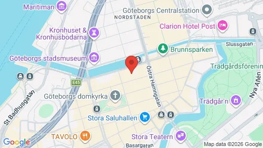 Kontorslokaler att hyra i Göteborg Centrum - kort over placeringen