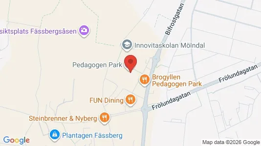 Kontorslokaler att hyra i Mölndal - kort over placeringen