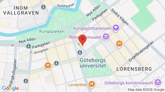 Kontorslokaler att hyra i Göteborg Centrum - kort over placeringen