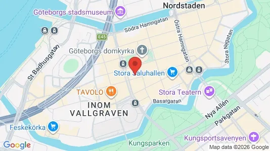 Kontorslokaler att hyra i Göteborg Centrum - kort over placeringen