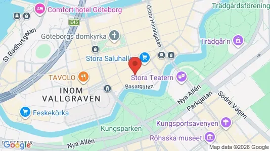 Kontorslokaler att hyra i Göteborg Centrum - kort over placeringen