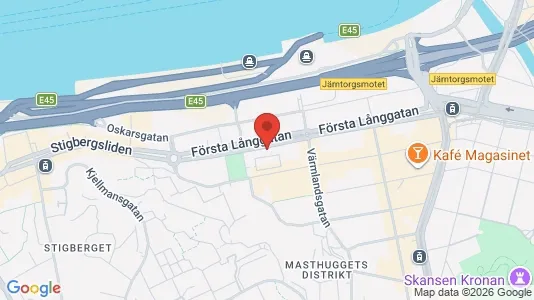 Kontorslokaler att hyra i Göteborg Centrum - kort over placeringen