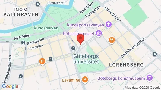Kontorslokaler att hyra i Göteborg Centrum - kort over placeringen