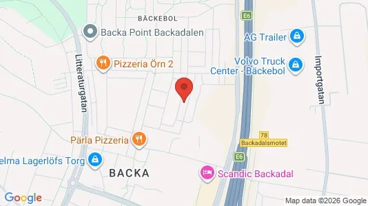 Affärslokaler att hyra i Norra hisingen - kort over placeringen