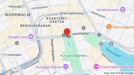 Kontorslokaler att hyra i Stockholm Innerstad - kort over placeringen