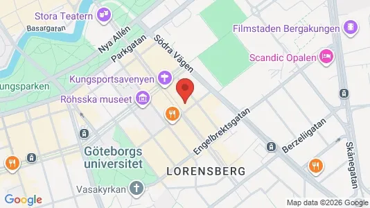 Kontorslokaler att hyra i Göteborg Centrum - kort over placeringen