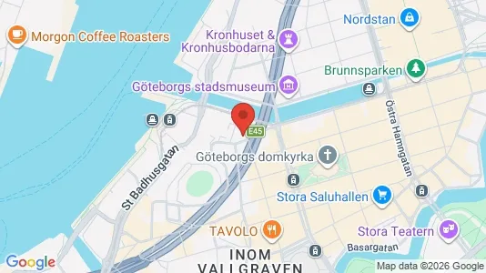 Kontorslokaler att hyra i Göteborg Centrum - kort over placeringen