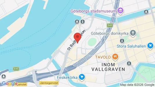 Coworking spaces att hyra i Göteborg Centrum - kort over placeringen