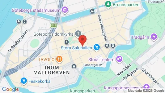 Kontorslokaler att hyra i Göteborg Centrum - kort over placeringen