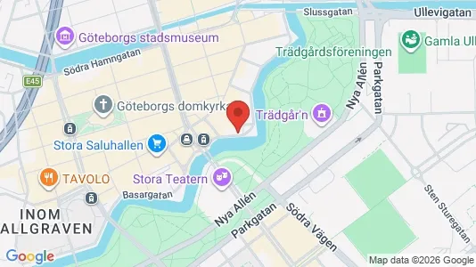 Kontorslokaler att hyra i Göteborg Centrum - kort over placeringen
