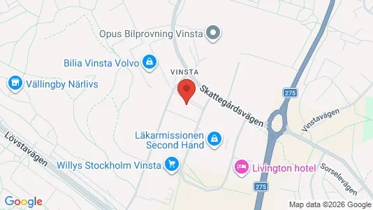 Kontorslokaler att hyra i Västerort - kort over placeringen