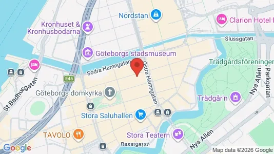 Kontorslokaler att hyra i Göteborg Centrum - kort over placeringen