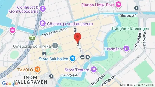 Kontorslokaler att hyra i Göteborg Centrum - kort over placeringen