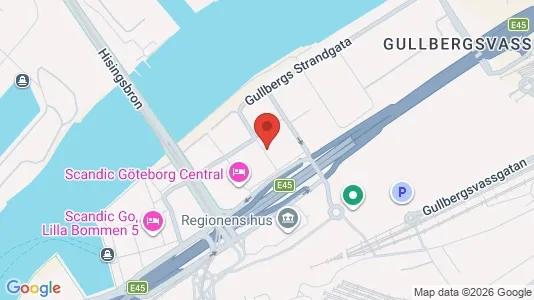 Kontorslokaler att hyra i Göteborg Centrum - kort over placeringen