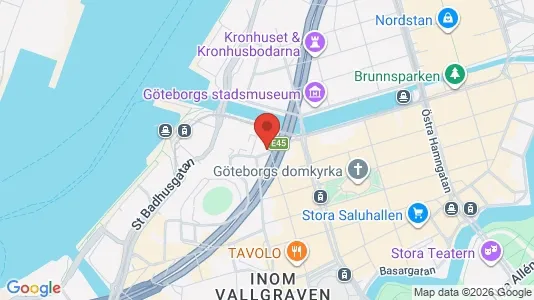 Kontorslokaler att hyra i Göteborg Centrum - kort over placeringen