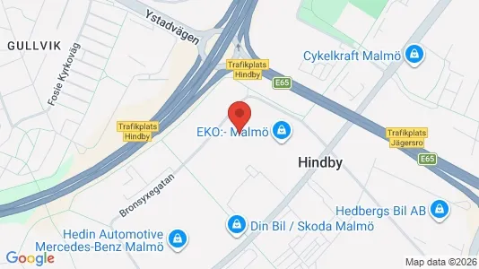 Lagerlokaler att hyra i Fosie - kort over placeringen