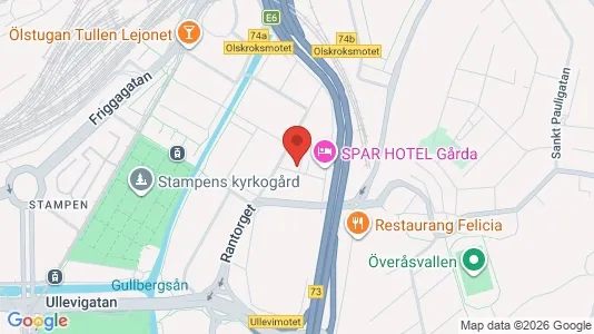 Kontorslokaler att hyra i Örgryte-Härlanda - kort over placeringen