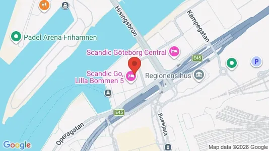 Kontorslokaler att hyra i Göteborg Centrum - kort over placeringen