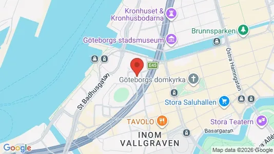 Kontorslokaler att hyra i Göteborg Centrum - kort over placeringen