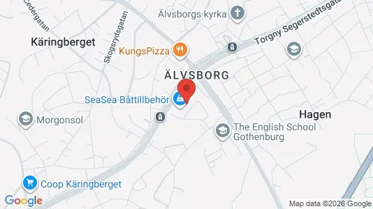 Kontorslokaler att hyra i Göteborg Västra - kort over placeringen
