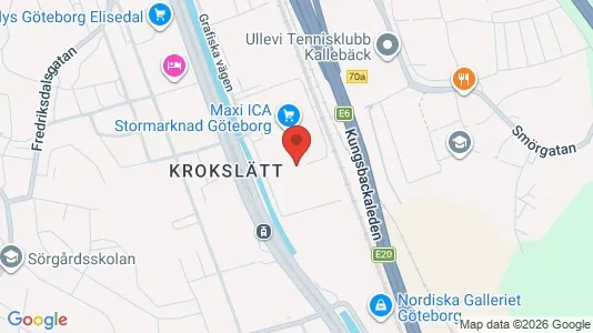 Kontorslokaler att hyra i Johanneberg - kort over placeringen