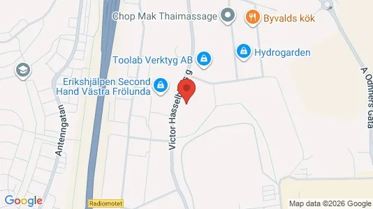 Coworking spaces att hyra i Askim-Frölunda-Högsbo - kort over placeringen
