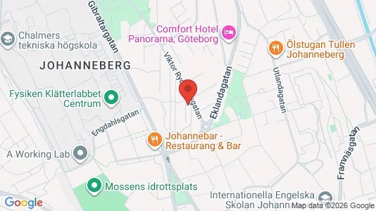 Kontorslokaler att hyra i Johanneberg - kort over placeringen