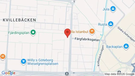 Kontorslokaler att hyra i Lundby - kort over placeringen