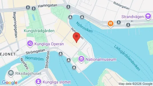 Kontorslokaler att hyra i Stockholm Innerstad - kort over placeringen